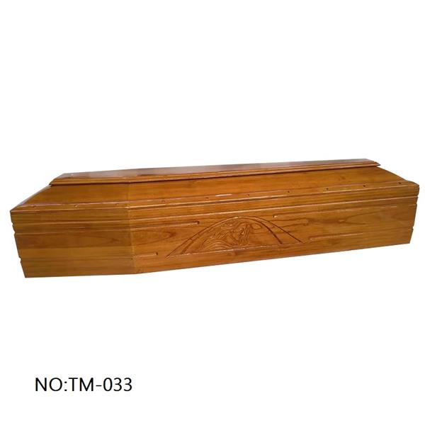 Factory Direct Sale hardwood  Coffin