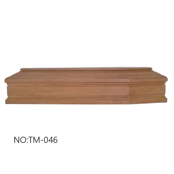 European Style Solid Wood Coffin manufacturer