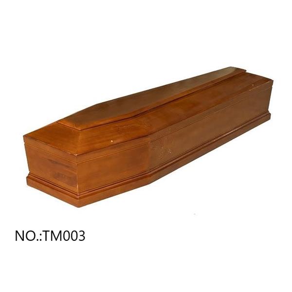 Wholesale Quality European Style Cheap Solid Wood Coffin